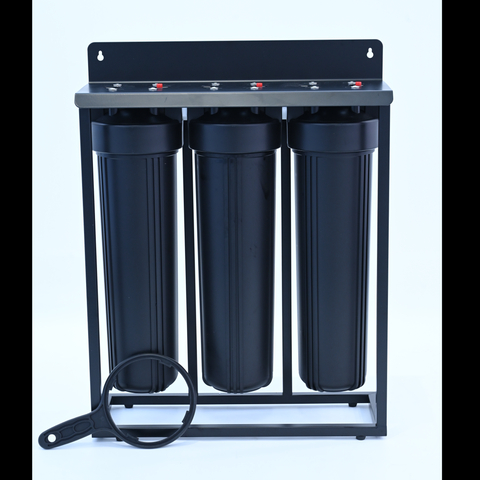 3-Stage 20" Big Black Whole House Water Filter Housing