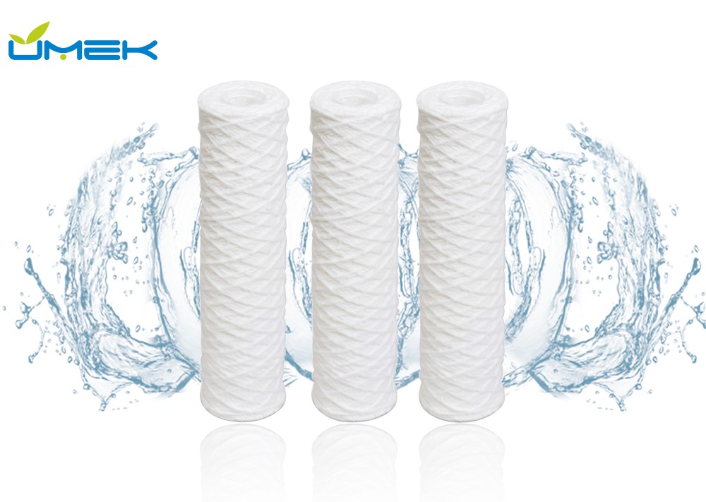 PP String Wound Sediment Filter 2.5″×10″ 5 Micron