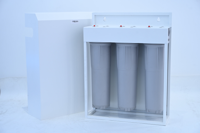 Triple Stage Whole House Filtration System with Stainless Steel Cover