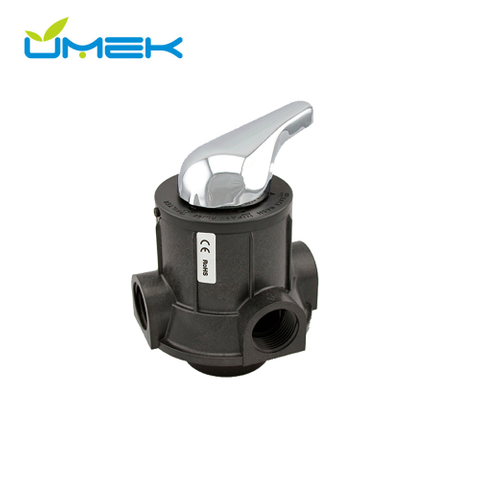 Runxin F56A Manual Multiport Filter Valve — 4 M³/h Top-Mount Head for Mexico Residential Sand & Carbon Filters 