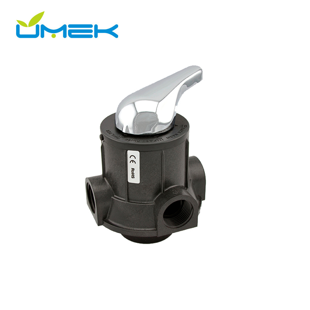 Runxin F56A Manual Multiport Filter Valve — 4 M³/h Top-Mount Head for Mexico Residential Sand & Carbon Filters 
