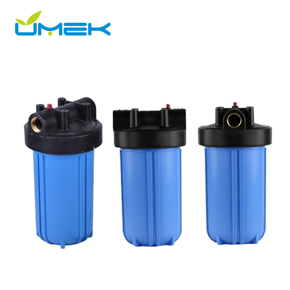 10" Big Blue Filter Housing | 1" NPT Brass Ports 75PSI Reinforced PP for Whole-House Pre-Filtration