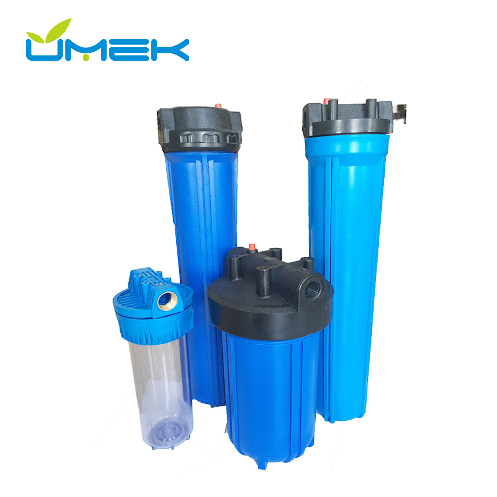 10" Big Blue Filter Housing | 1" NPT Brass Ports 75PSI Reinforced PP for Whole-House Pre-Filtration