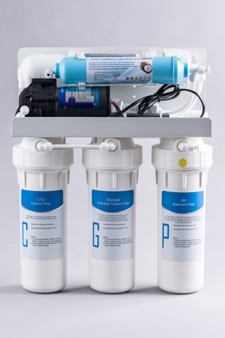  Ultra-Pure 7-Stage Reverse Osmosis Water Purifier 75G - Home Drinking System with Coconut Shell Carbon & 3.2G Pressure Tank