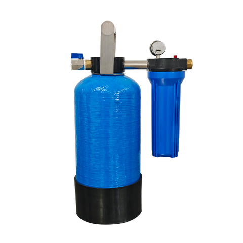Portable 817 Deionized Water System with Bypass Valve Function, 10" Pre-Filter, Mixed Bed Resin & Pressure Gauge – Spotless Rinse for Car, Boat, RV & Window Care