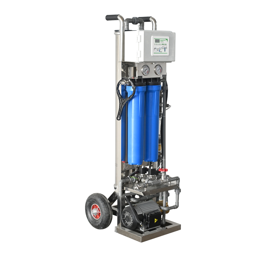 Ready-to-Use Mobile RO Water Purifier 500L/H - Wheeled Portable Reverse Osmosis System for Quick Setup & Flexible Deployment