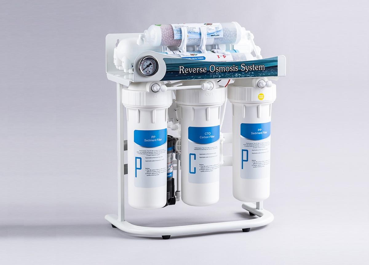 7-Stage RO Reverse Osmosis Water Purifier 75GPD - Deep Filtration System with Dual Mineralization & 3.2G Pressure Tank for Home Drinking Water