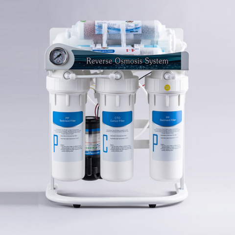 7-Stage RO Water Filtration System for Home - 75GPD with Food-Grade PP & POM Materials