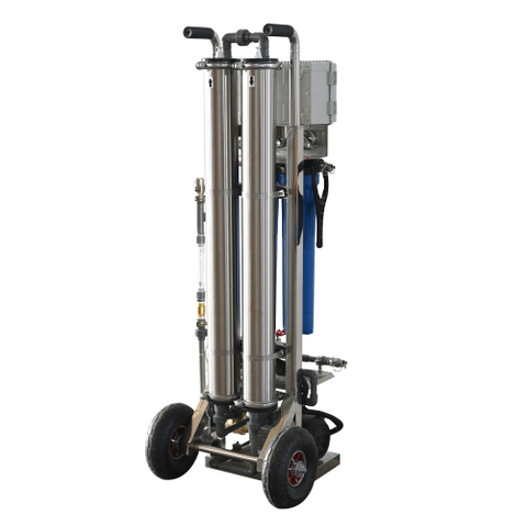 Ready-to-Use Mobile RO Water Purifier 500L/H - Wheeled Portable Reverse Osmosis System for Quick Setup & Flexible Deployment