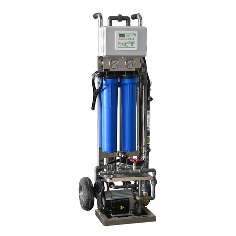 Ready-to-Use Mobile RO Water Purifier 500L/H - Wheeled Portable Reverse Osmosis System for Quick Setup & Flexible Deployment